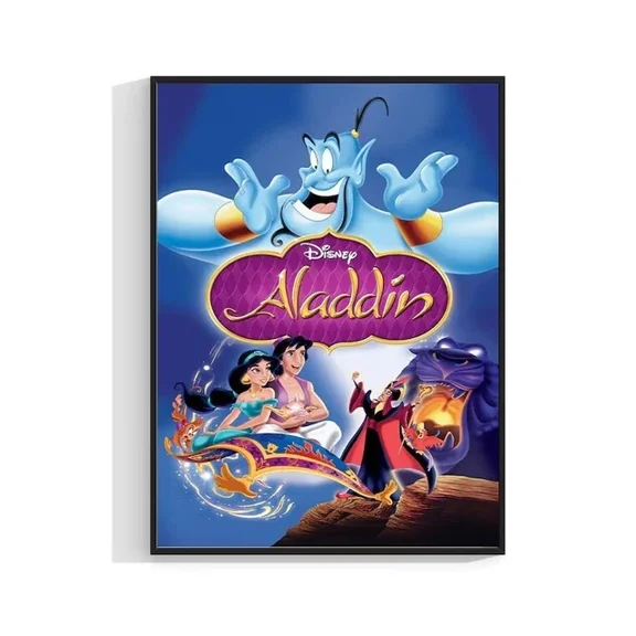 Aladdin 90S Vintage Poster Print Film Art Home Decor Vintage Gift Living Room Dercor