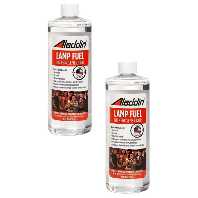 Aladdin Clear Lamp Oil Fuel Kerosene Alternative Clean Burning Odor