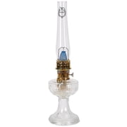 Aladdin Clear Lincoln Drape Oil Lamp WITH Parts Kit