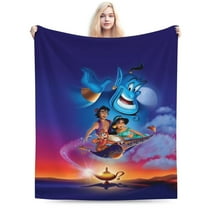Aladdin Fleece Blanket for Boys Girls Kids, Ultra Soft Cozy Warm Flannel Throw Blankets, Plush Blanket Gifts for Bed Sofa Living Room Couch Home Decor 40"X30"