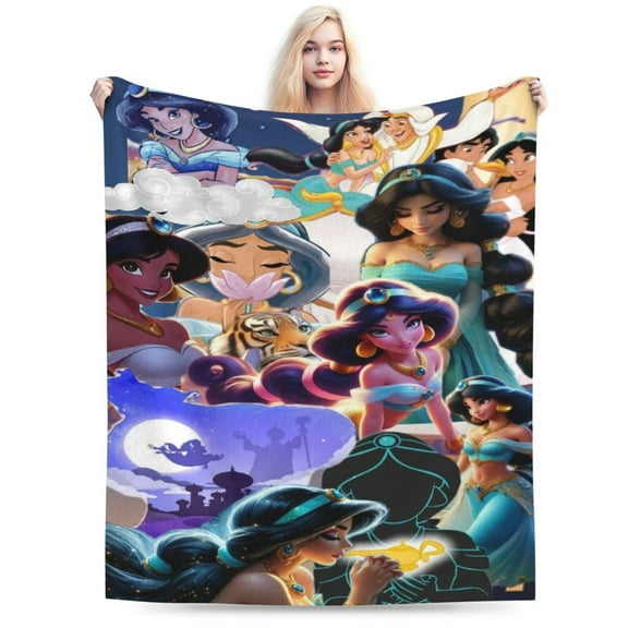 Aladdin Fleece Blanket for Boys Girls Kids, Ultra Soft Cozy Warm Flannel Throw Blankets, Plush Blanket Gifts for Bed Sofa Living Room Couch Home Decor 40"X30"