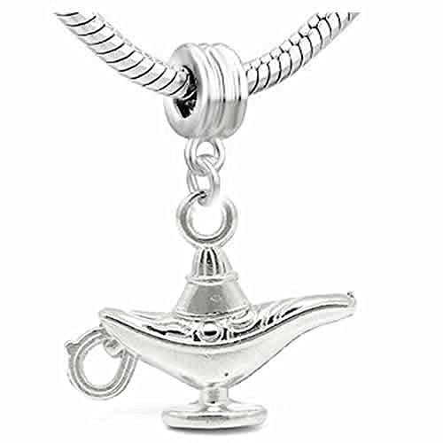 Aladdin Genie's Make a Wish Lamp Charm Dangle for snake Chain charm Bracelet