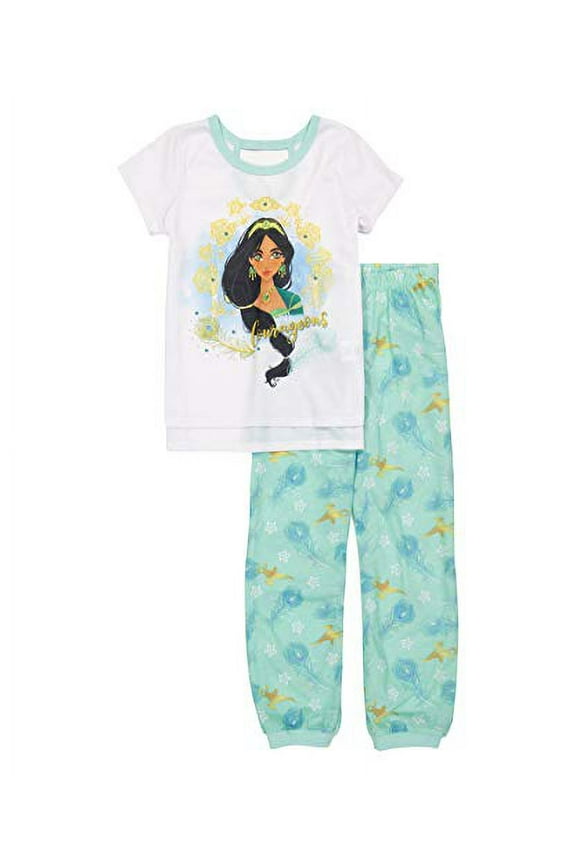Aladdin Jasmine Girl's Courageous Poly Jersey Pajama Set, Size 4