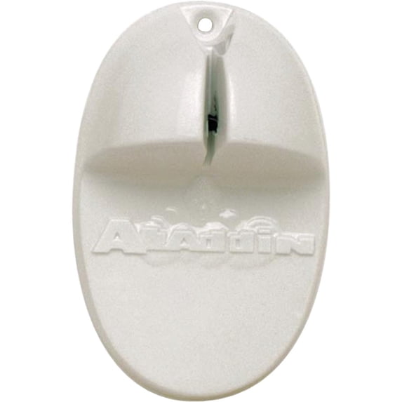 Norpro Knife Sharpener Aladdin Style - Double-Sided, 1-Stage - White
