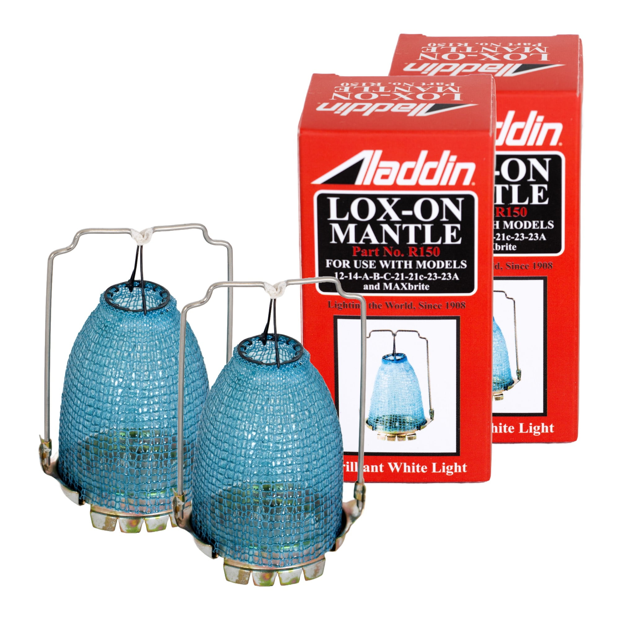 Aladdin Lox-on R150 Oil Lamp Mantle, Set of 2
