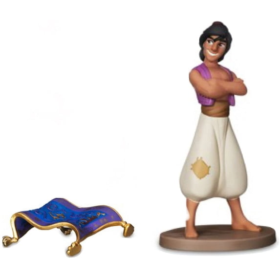 Aladdin & Magic Carpet 3” PVC Cake Topper Set Figure Figurine Collectible