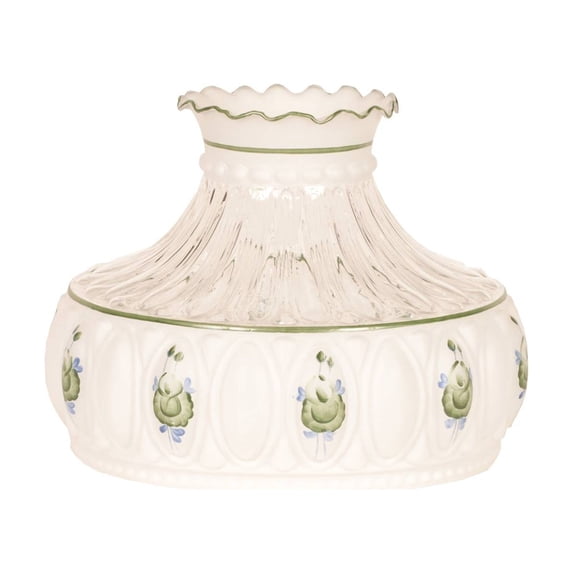 Aladdin Oil Lamp Glass Shade Fits 10 in Shade Ring Base, Diffuses ...