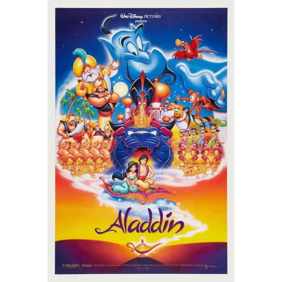 Aladdin Poster 16x24 Poster Medium Art Poster 16x24 Unframed, Age: Adults Best Posters