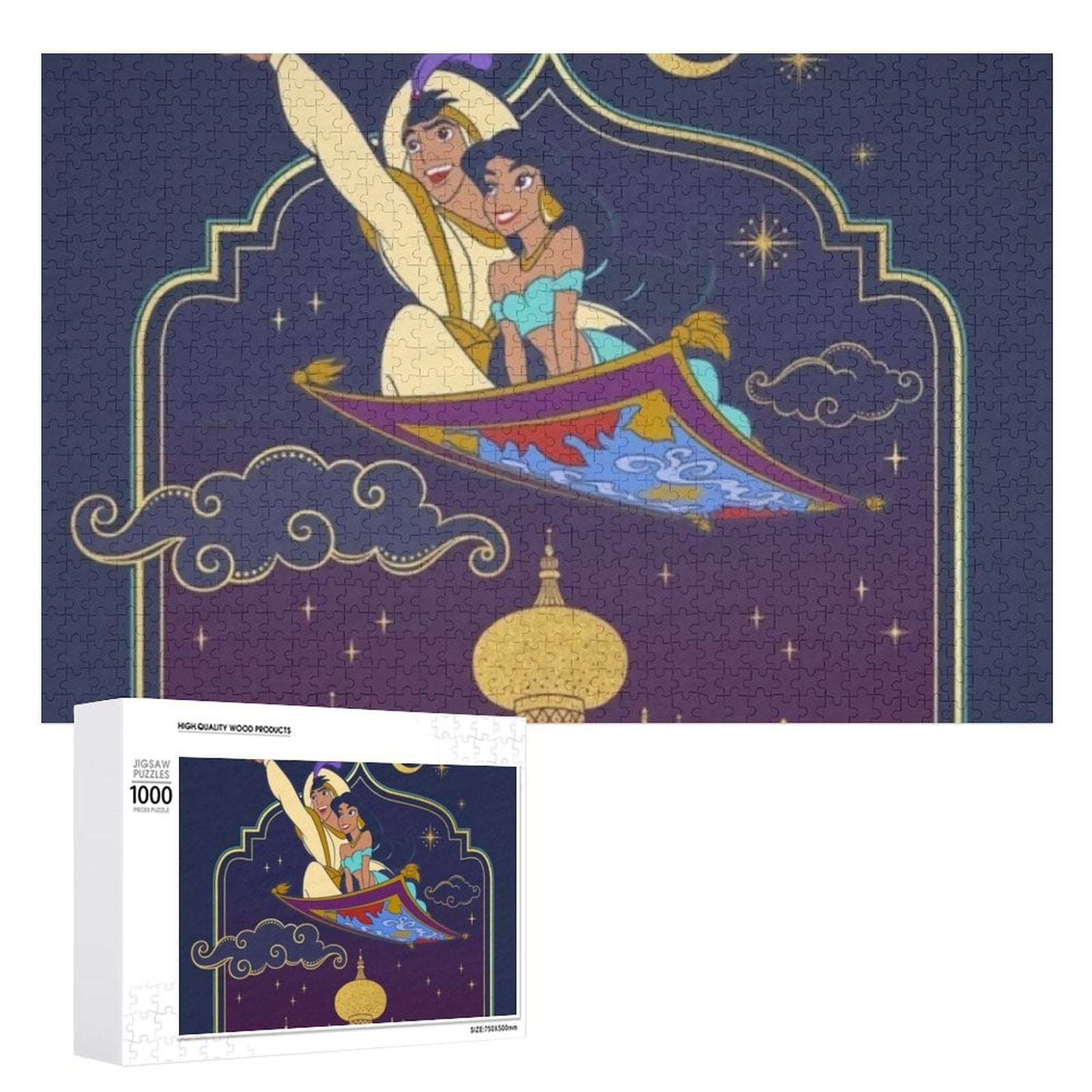 Aladdin Princess Jasmine And Rajah Friends Puzzles for Adults 1000 ...