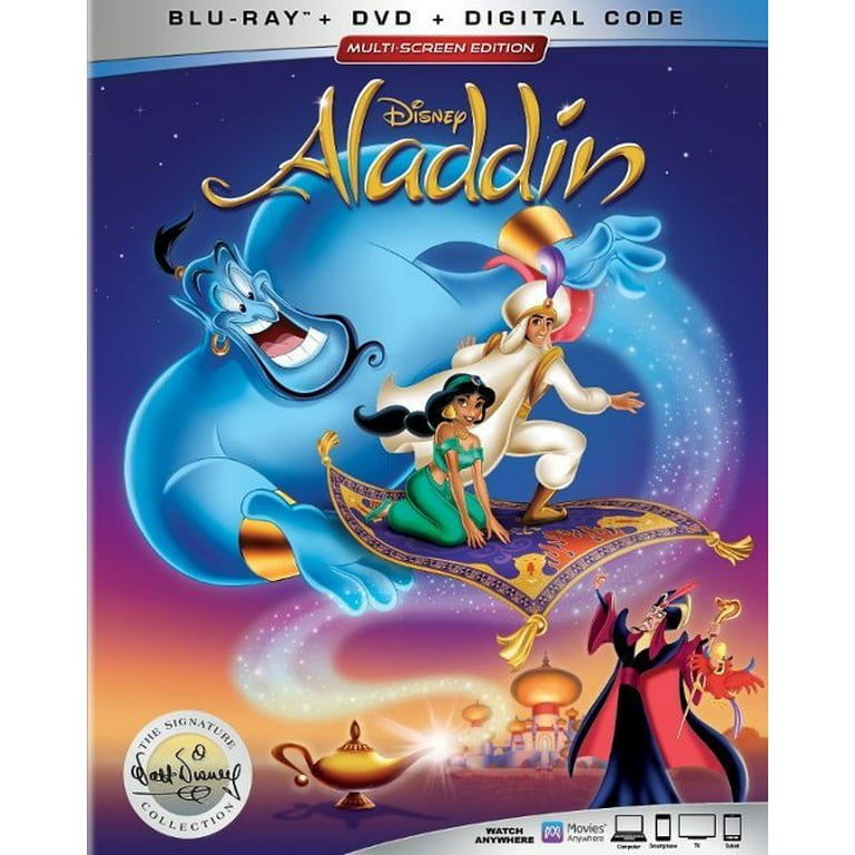 Disney's Aladdin Signature Collection (1994) Blu-Ray, DVD, Digital