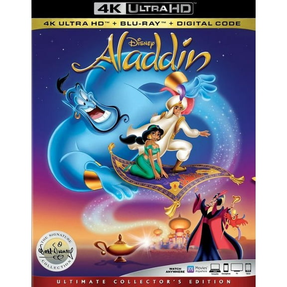 Aladdin (The Walt Disney Signature Collection) (4K Ultra HD + Blu-ray + Digital Code)