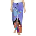 thumbnail image 1 of Aladdin Women's Pajama Pants, All Over Print Causal Drawstring Lounge Pant, Comfy Loose Wide Leg Pajamas Bottoms Trousers with Pockets, 1 of 8