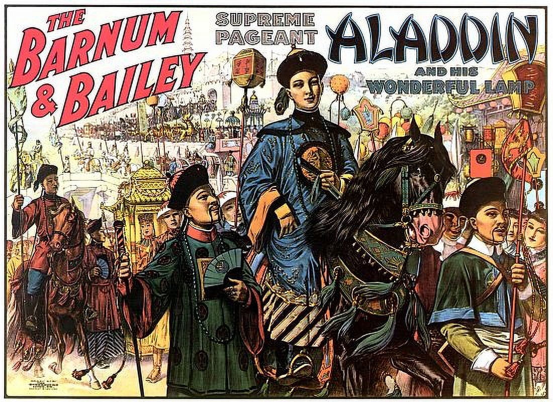 Aladdin and his Wonderful Lamp Circus Canvas Art - (24 x 36)
