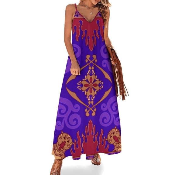 Aladdin's Magic Lamp Sleeveless Dress Women's Evening Dress Womans Clothing
