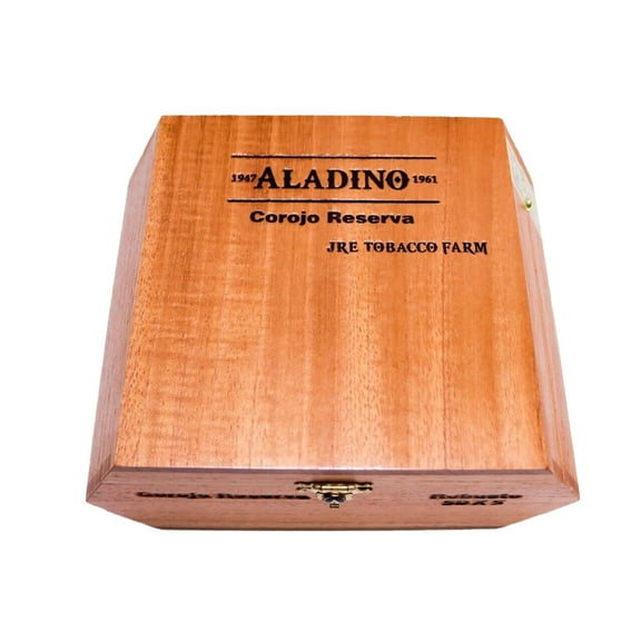 Aladino Robusto Corojo Reserva Empty Wood Cigar Box 7" x 5.5" x 3.25"