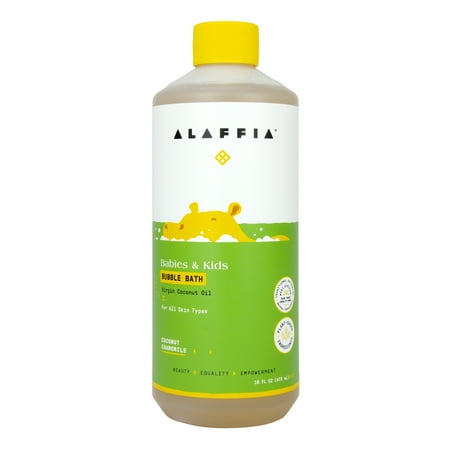 Alaffia Baby & Kids Bubble Bath, Coconut Chamomile 16oz
