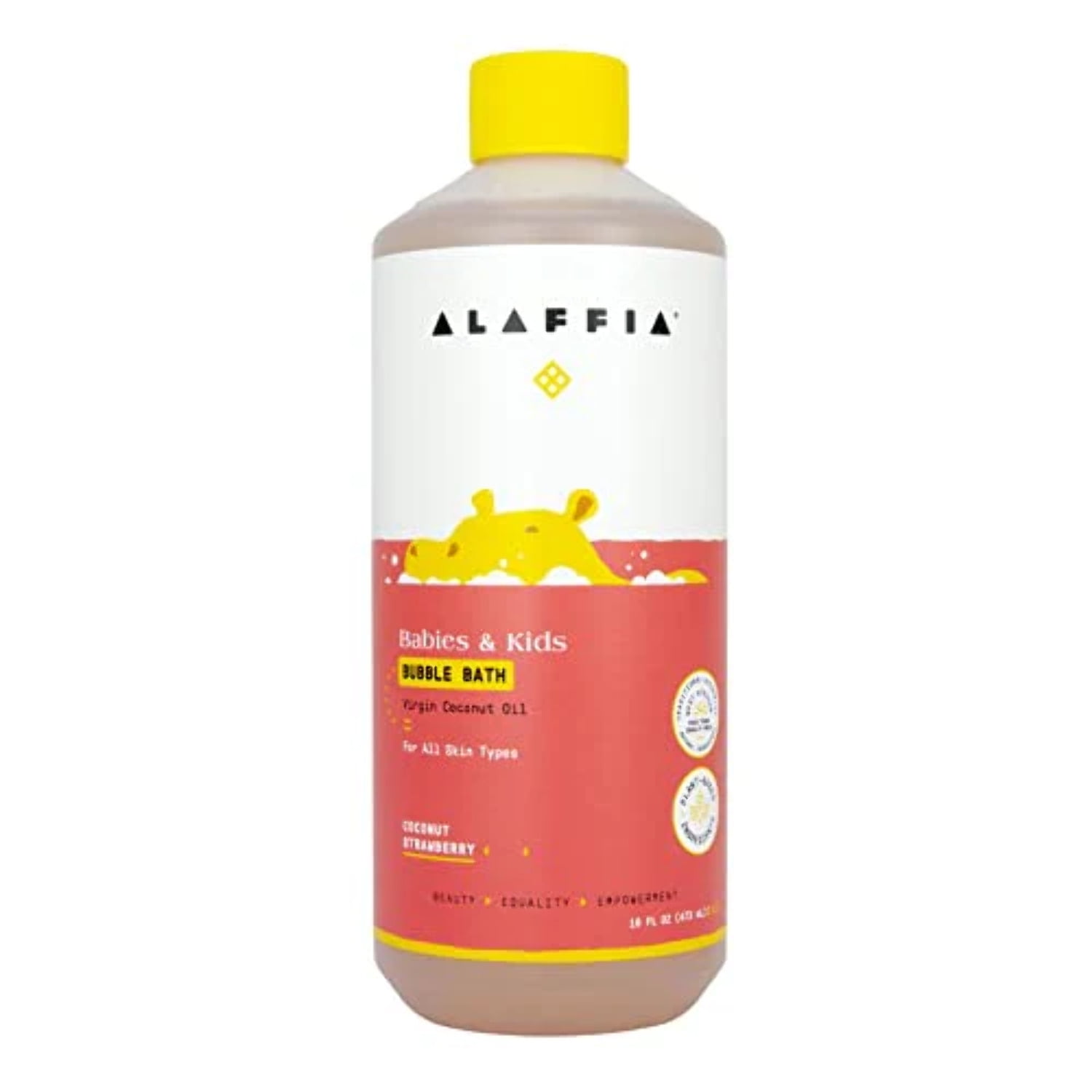 Alaffia Baby & Kids Bubble Bath, Coconut Strawberry 16oz