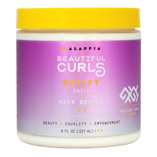 Alaffia Beautiful Curls Coil Sculpt Hair Butter Cream, 8 fl oz ...