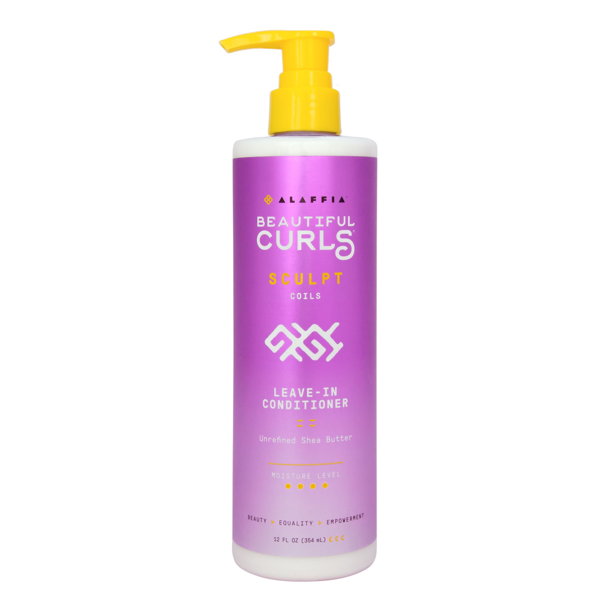 Alaffia Beautiful Curls Coil Sculpt Leave In Hair Conditioner, 12 fl oz