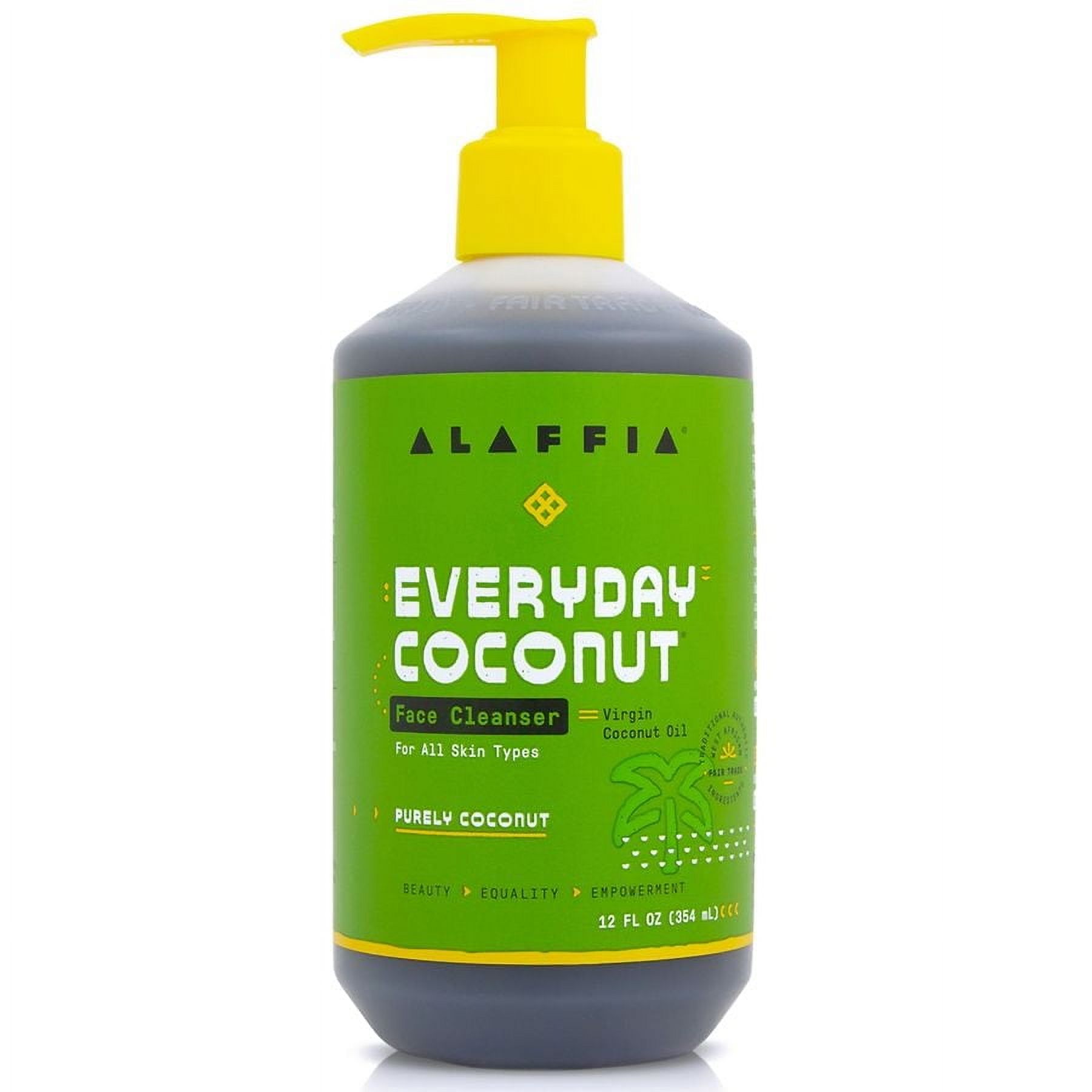 Alaffia EveryDay Coconut Face Cleanser Purely Coconut 12.0 fl oz Pack of 3