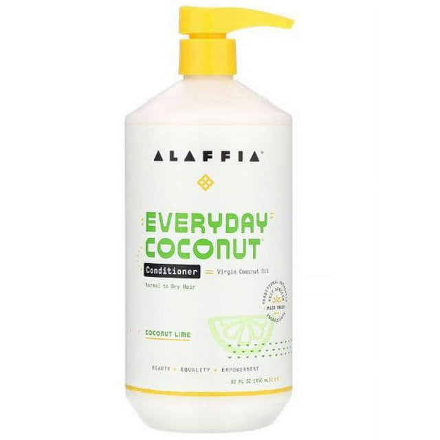 Alaffia, Everyday Coconut, Conditioner, Normal to Dry Hair, Coconut Lime, 32 fl oz (pack of 3)