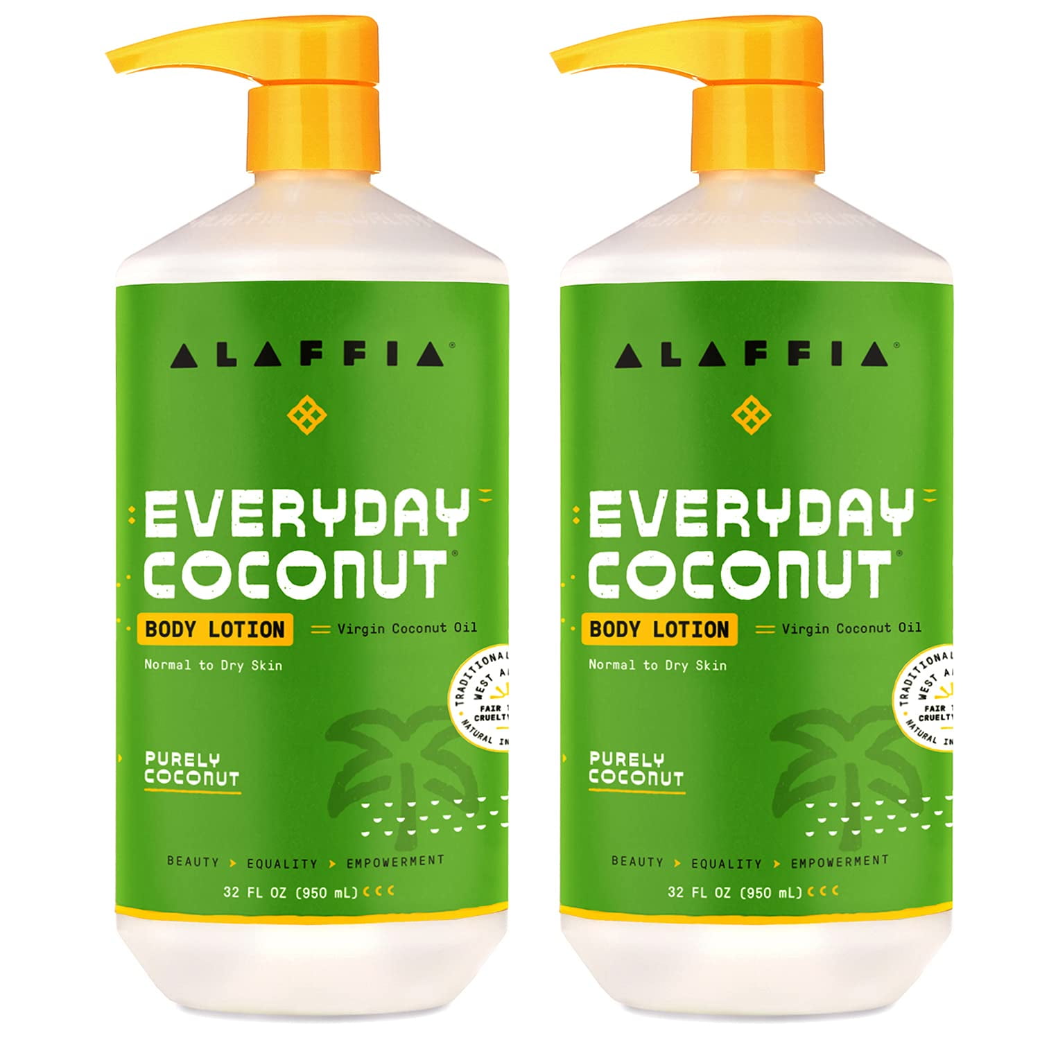 Alaffia Everyday Coconut Hydrating Body Lotion, Normal To Dry Skin, Moisturizing Coconut Oil Is