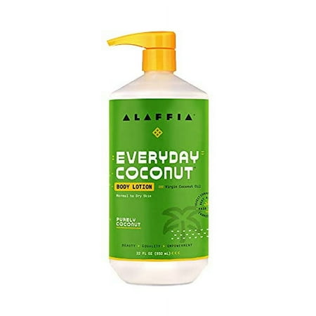 Alaffia Everyday Coconut Hydrating Body Lotion Normal to Dry Skin, Coconut Lime, 32 Oz, 6 Pack