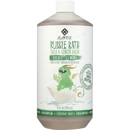 Alaffia Everyday Shea Baby Bubble Bath Eucalyptus Mint, 32 Oz