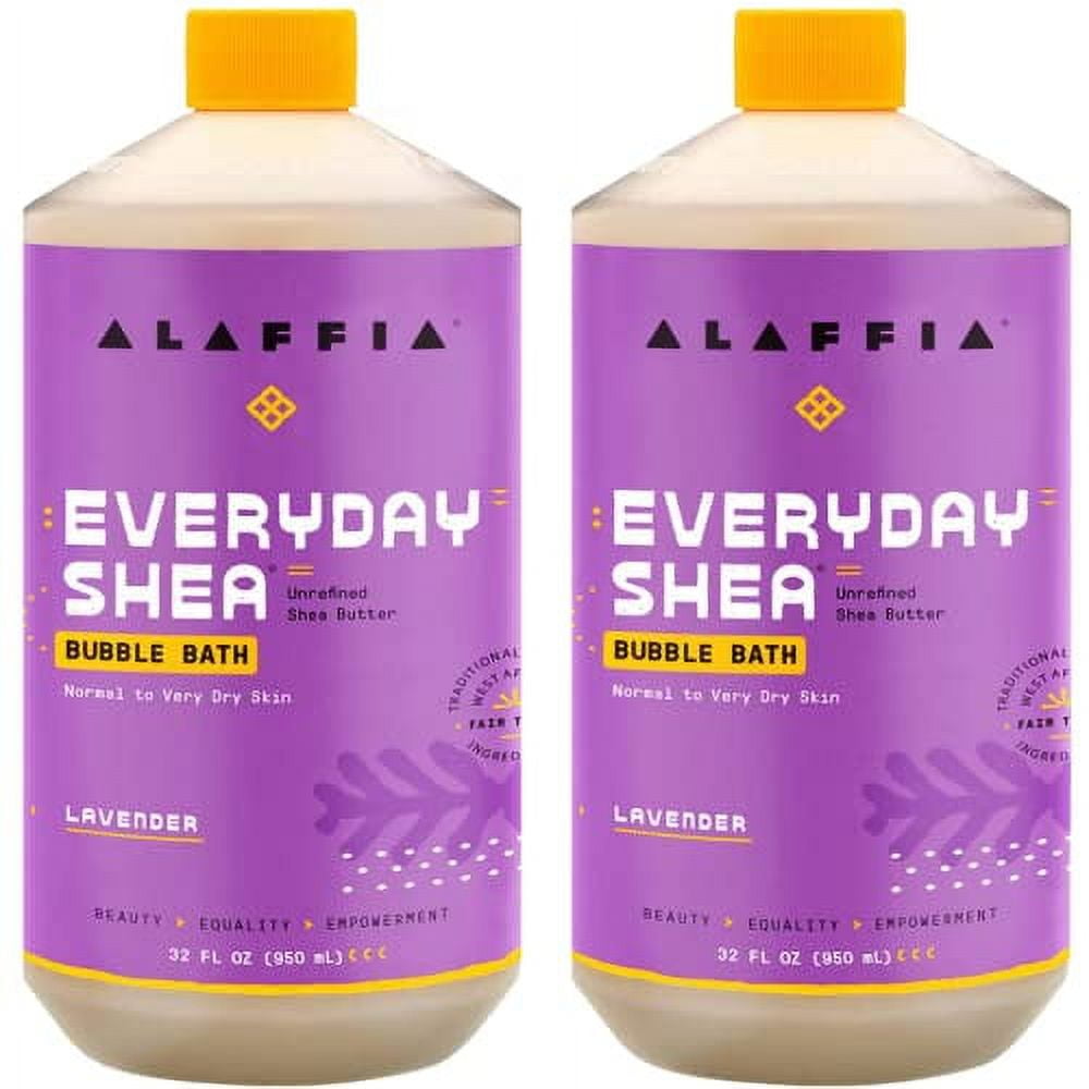 Alaffia Everyday Shea Bubble Bath, Cleanse, Soothe & Moisturize Skin