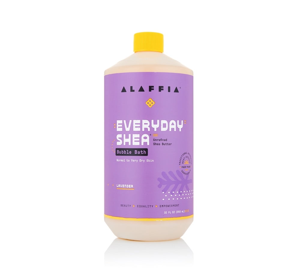 Alaffia Everyday Shea Bubble Bath Lavender 32 fl oz