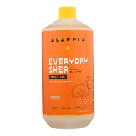 Alaffia Everyday Shea Moisturizing Unscented Bubble Bath - 1 Each - 32 FZ