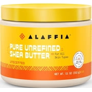 Alaffia Shea Butter, Unscented 11 Oz