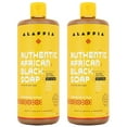 thumbnail image 1 of Alaffia Skin Care, Authentic African Black Soap, All in One Body Wash, Face Wash, Shampoo & Shaving Soap with Fair Trade Shea Butter, Tangerine Citrus, 2 Pk - 32 Fl Oz Ea, 1 of 6
