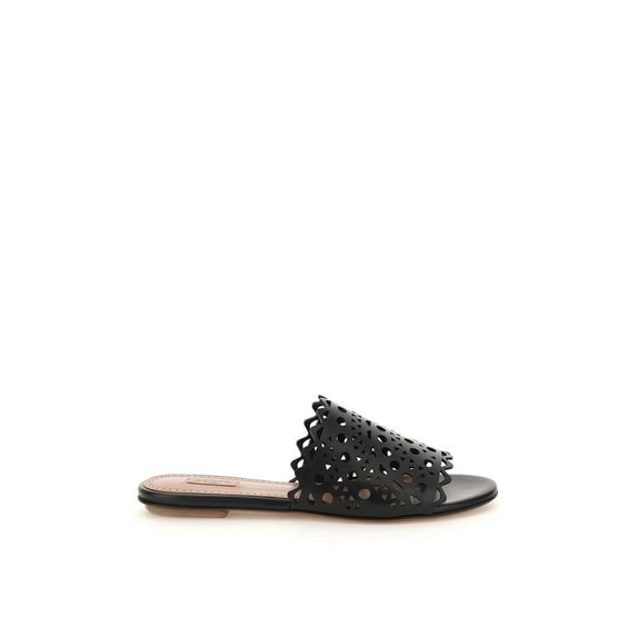 Alaia Cut-Out Leather Mules Women