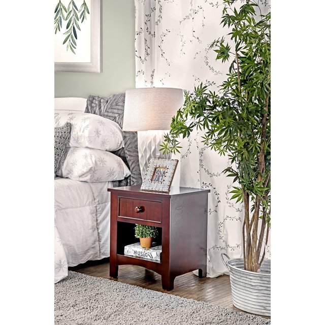 Alaia Dark Walnut Nightstand