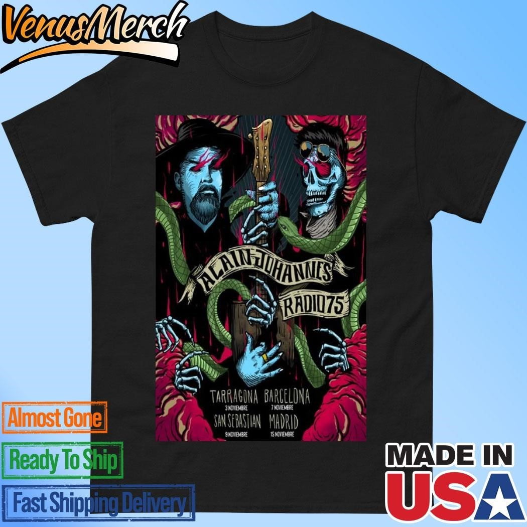 Alain Johannes Eu Tour November 2024 Poster Shirt