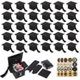thumbnail image 1 of Alaiyaky 30 Pieces Graduation Candy Boxes Graduation Party Favors Doctoral Cap Shaped Gift Box Graduate Centerpieces with Tassel Sticker for Grad Ceremony Party, 1 of 6