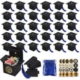 thumbnail image 1 of Alaiyaky 30 Pieces Graduation Candy Boxes Graduation Party Favors Doctoral Cap Shaped Gift Box Graduate Centerpieces with Tassel Sticker for Grad Ceremony Party, 1 of 7
