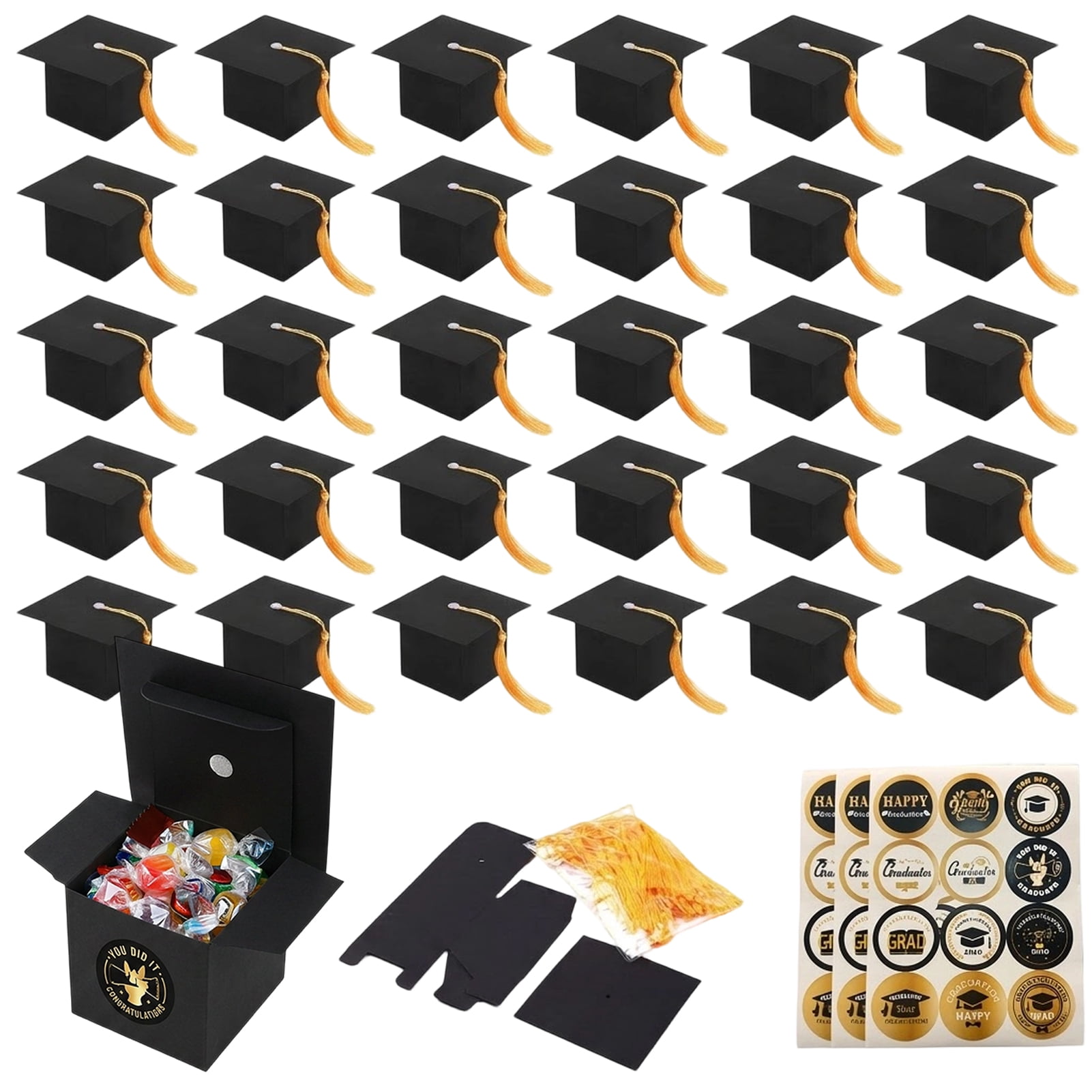Grad Boxes Alaiyaky 30 Pieces Graduation Candy Boxes Graduation Party Favors ...