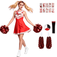thumbnail image 1 of Alaiyaky Cheerleader Costume for Woman, Woman Halloween Zombie Dead Cheerleader Fancy Dress Outfit Halloween Outfit Scary Dress Party, 1 of 5