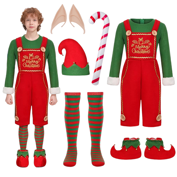 CHRISTMAS ELF ADULT + REINDEER PICK ME UP COSTUME FUNNY FANCY