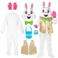 thumbnail image 1 of Alaiyaky Easter Bunny Costume Adult, Rabbit Costume with Vest Rabbit Bow Tie, Rabbit Onesie Costume for Easter Fancy Dress Costume, 1 of 9