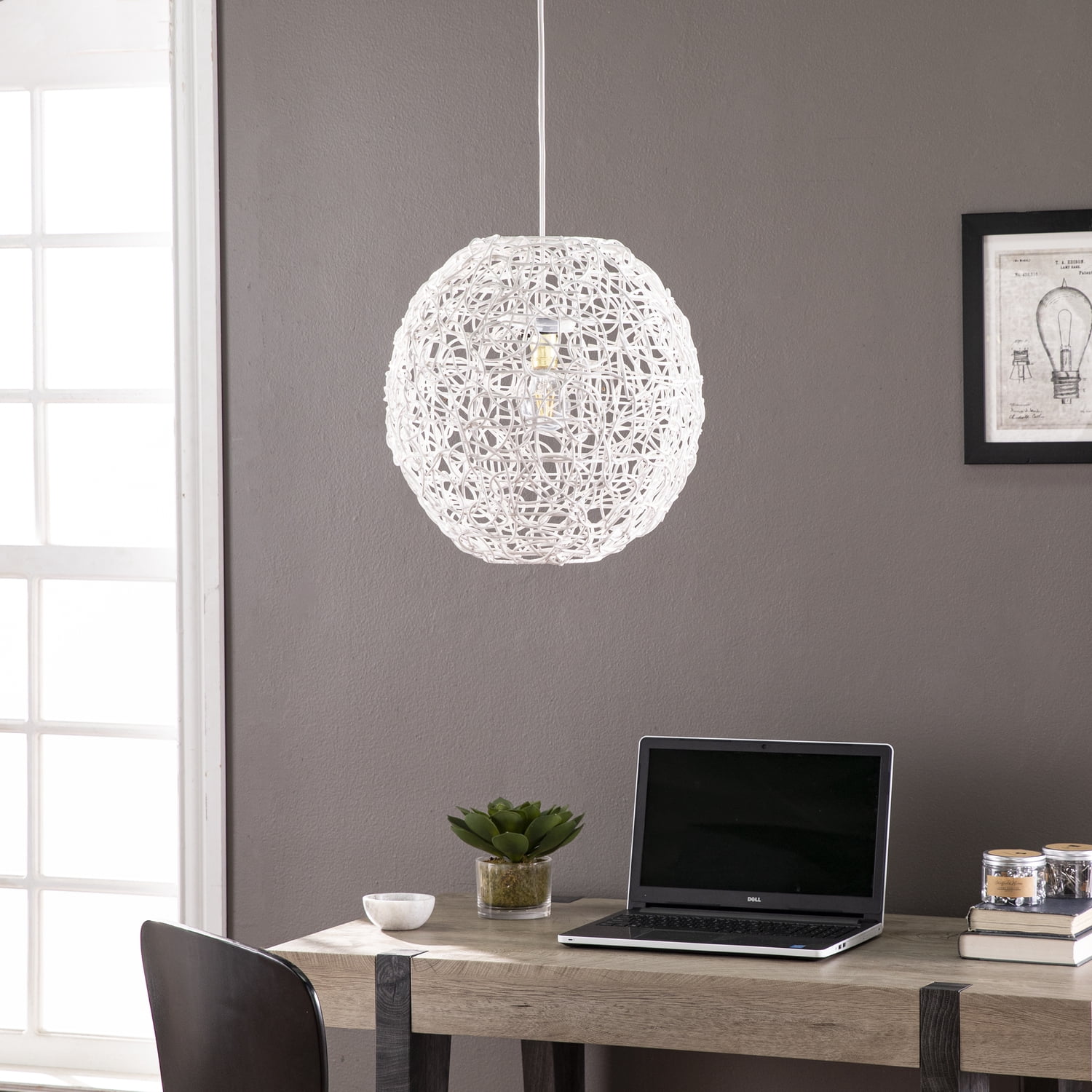 SEI Furniture Alakesh Woven Pendant Shade - Thumbnail 4