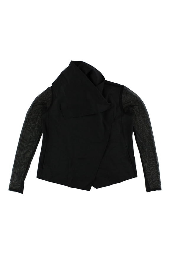 Alala Womens Draped Jacket Black L, Color: Black