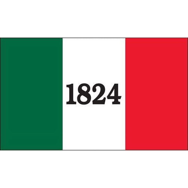 De Zavala Flag 3M Reflective Sticker - 3"x5" Texan Historical Decal, Made In USA, Weatherproof Vinyl