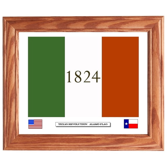 Alamo Flag. Historic Texas Flag. Texas Revolution. Patriotic Wall Decor, Wall Art.