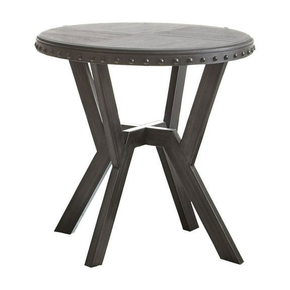 Alamo Round End Table Gray