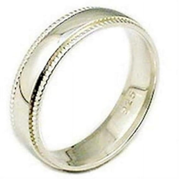 Alamode 02516-7 High Polished 925 Sterling Silver Ring with No Stone, Size 7