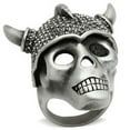 thumbnail image 1 of Alamode 3W021-10 Antique Silver White Metal Ring with Top Grade Crystal, Black Diamond - Size 10, 1 of 1
