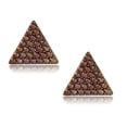 thumbnail image 1 of Alamode 3W1122 Women IP Coffee Light Brass Earrings with AAA Grade CZ in Light Coffee, 1 of 1